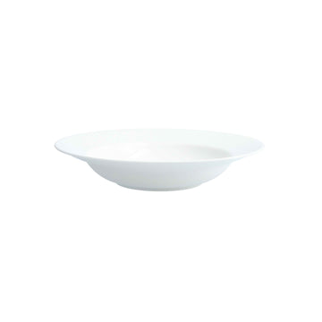 Amanda White Embossed Rim Soup 9.5" (24cm) 13oz (.4L) - Case of 24