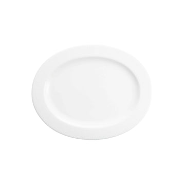 Amanda White Embossed Oval Platter 12" (30cm) - Case of 6