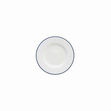 Amanda White Embossed w/ Blue Band B/B Plate 6.25" (16cm) - Case of 24