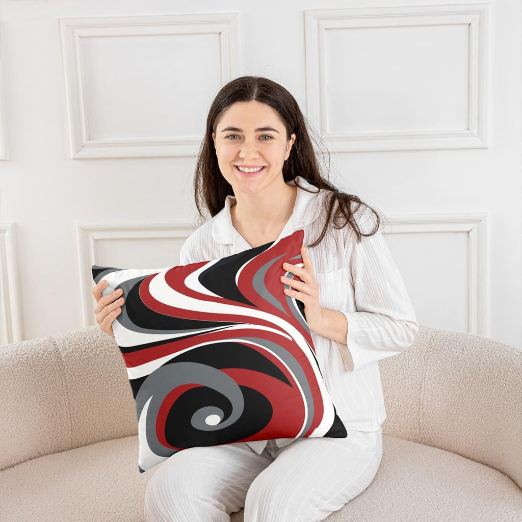 Geometric Throw Stripe Pillow Covers 20x20 Inches Soft