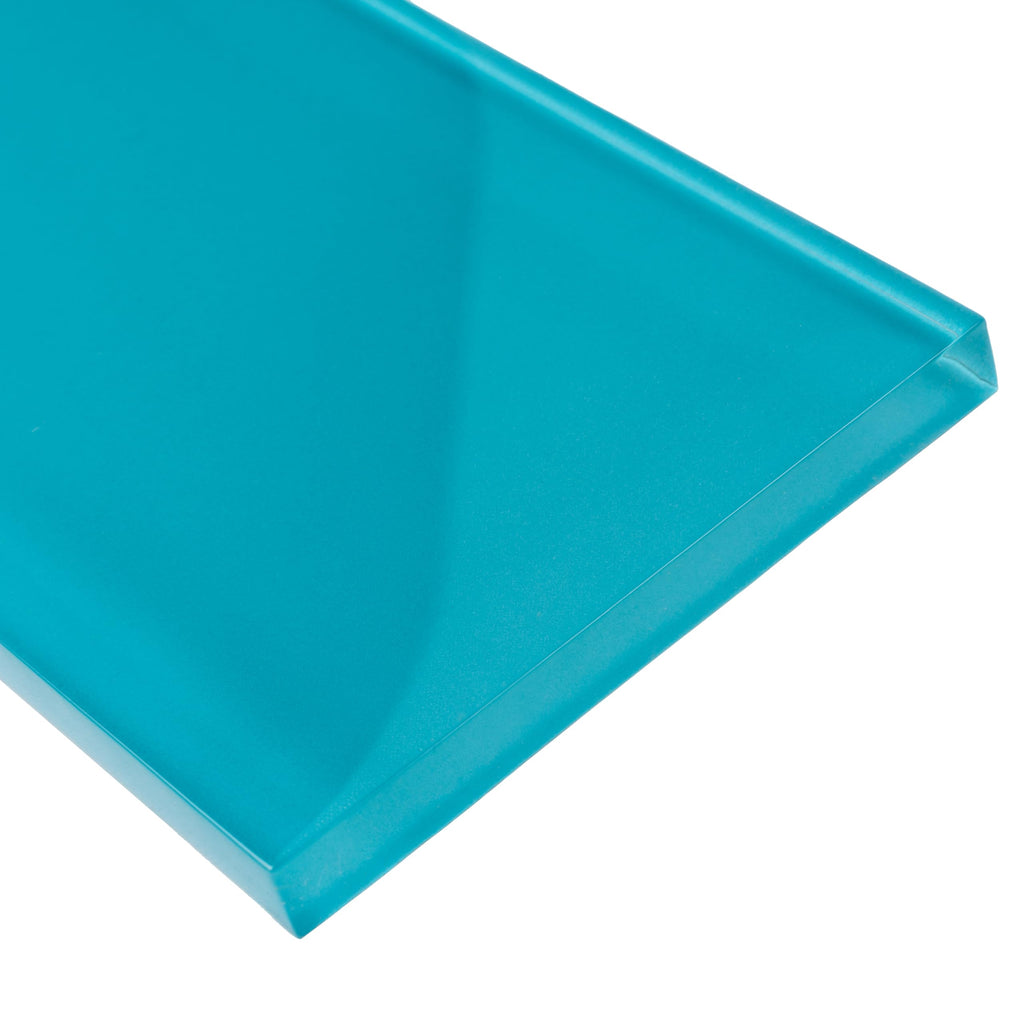 Subway Glass Tile Laguna Blue 3x6 Polished 5 sq ft/case 40-Pack