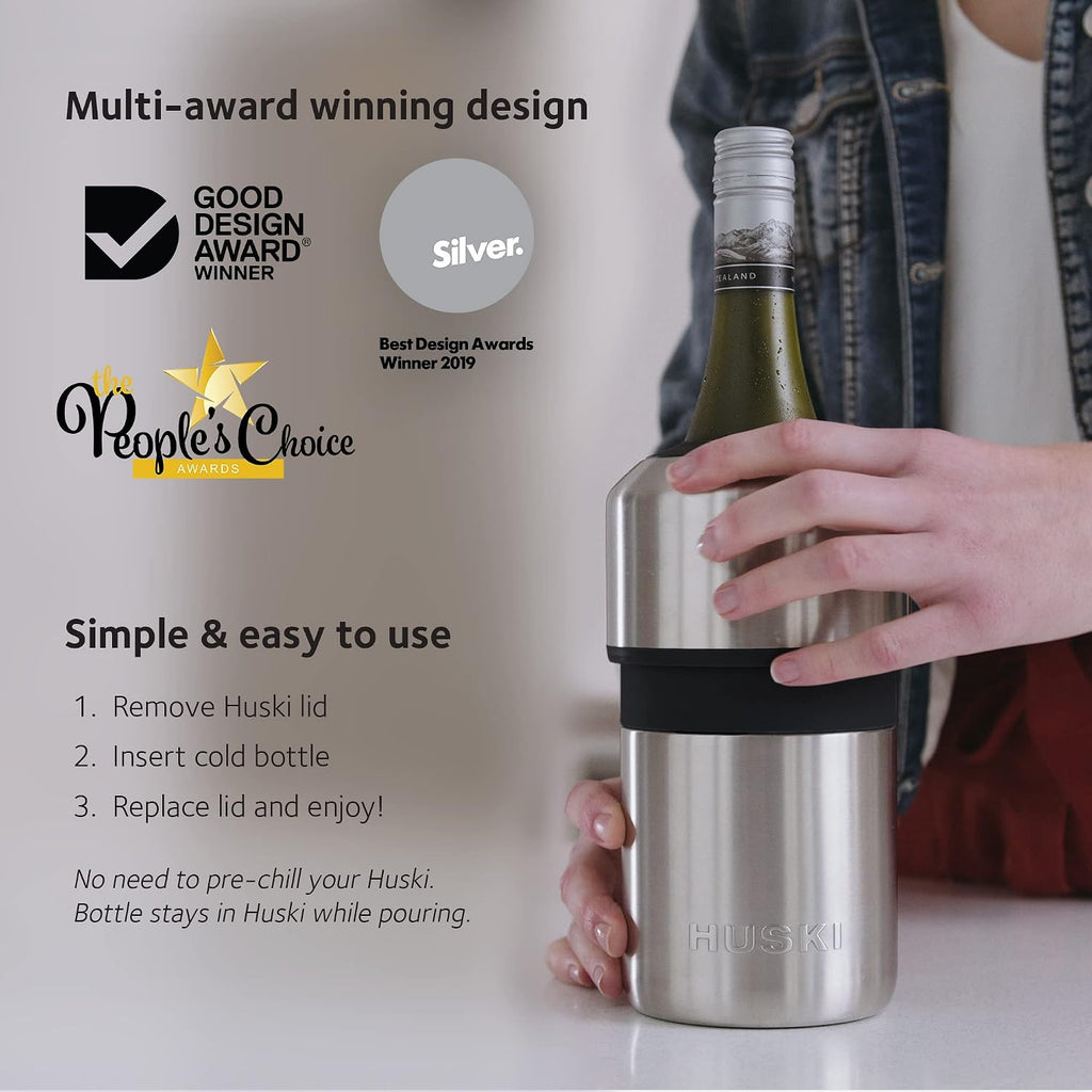 Wine Chiller | Award Winning Iceless Design | Keeps Wine Cold up to 6 Hours | Wine Accessory | Next Generation Ice