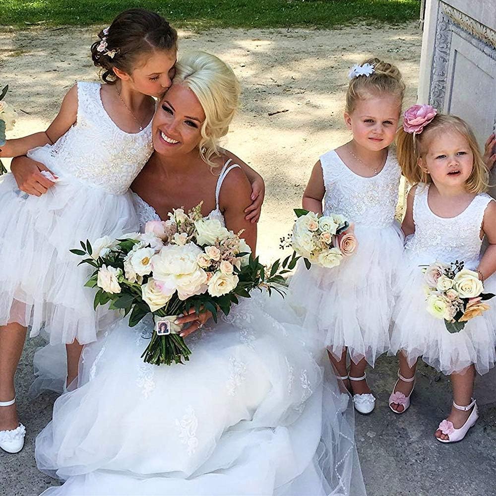 Backless A-line Lace Back Flower Girl Dress