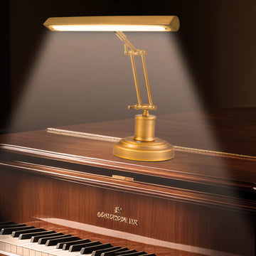 Brass Finish Piano Lamp,Antique Gold Bankers lamp