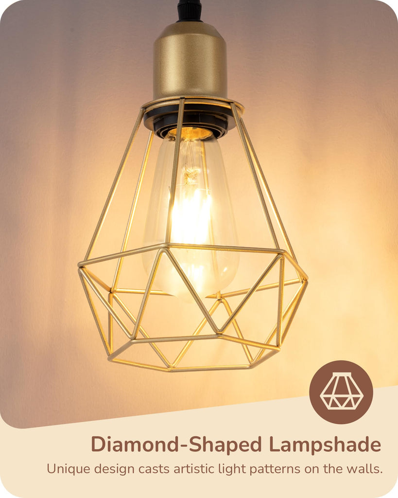 70" Dimmable Farmhouse Floor Lamp, Gold