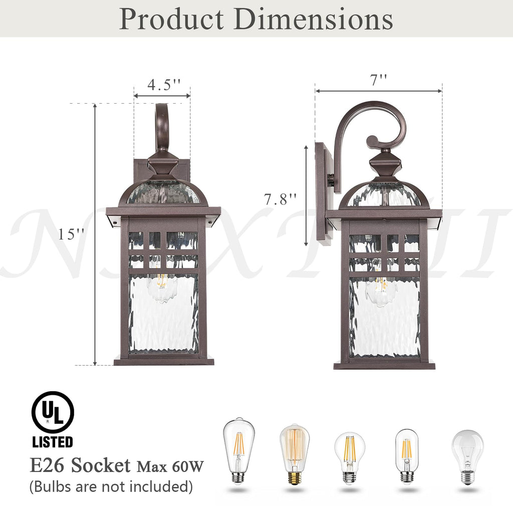 Outdoor Porch Lights Wall Mount Exterior Lighting Fixtures