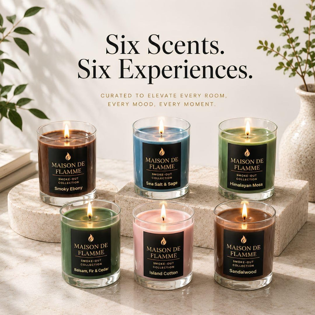 Scented Candles Gift Set for Women and Men, 6 Pack Soy Candles - Set of 6