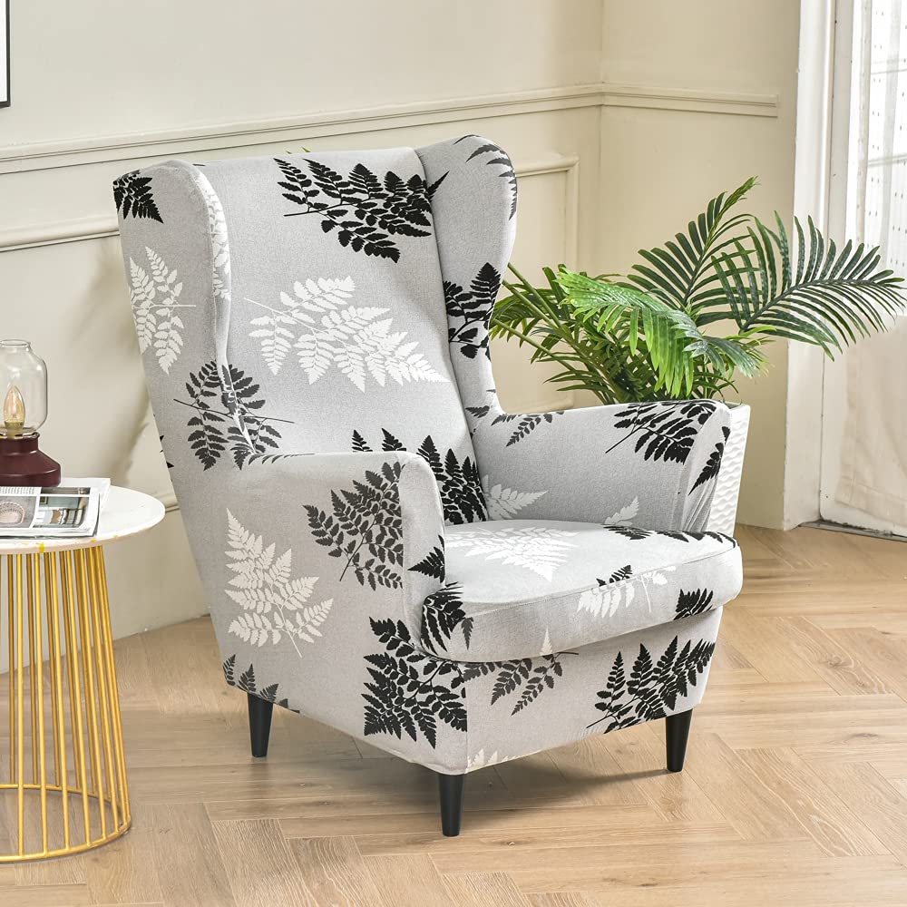 Wing Chair slipcovers for armchairs Printed wingback Armchair Covers Wing Chair Covers 2 Piece Wing Back Armchair