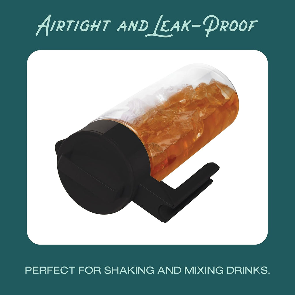 Airtight Pitcher - Durable BPA-Free Eastman Tritan Odor/Stain-Resistant Leakproof Lid for Iced Tea/Water Easy-Grip