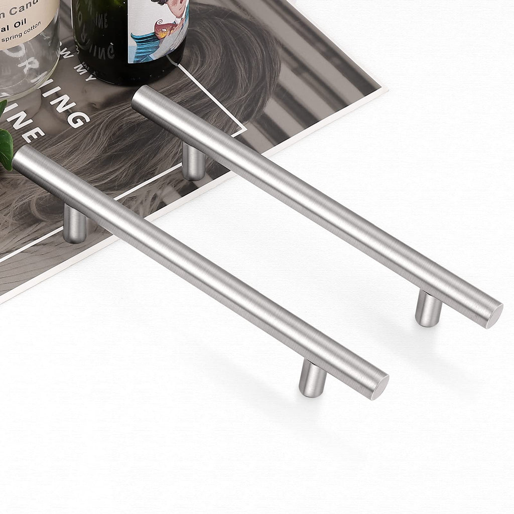 5 Pack Stainless Steel Kitchen Cabinet Drawer Closet Handles Bedroom Dresser Pulls 5"/128mm Hole Centers