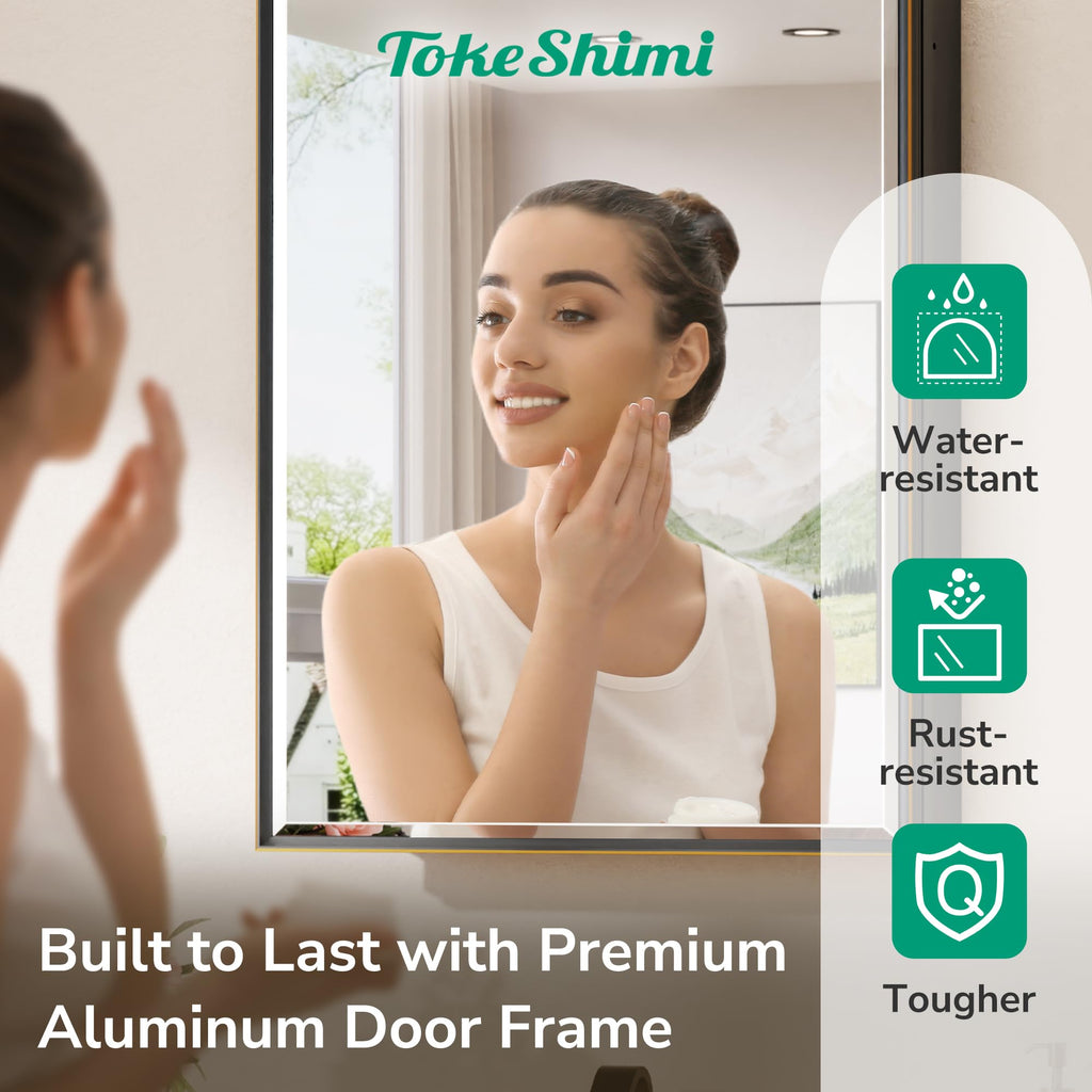 24 x 30 Recessed Medicine Cabinet with Mirror, Oil Rubbed Bronze