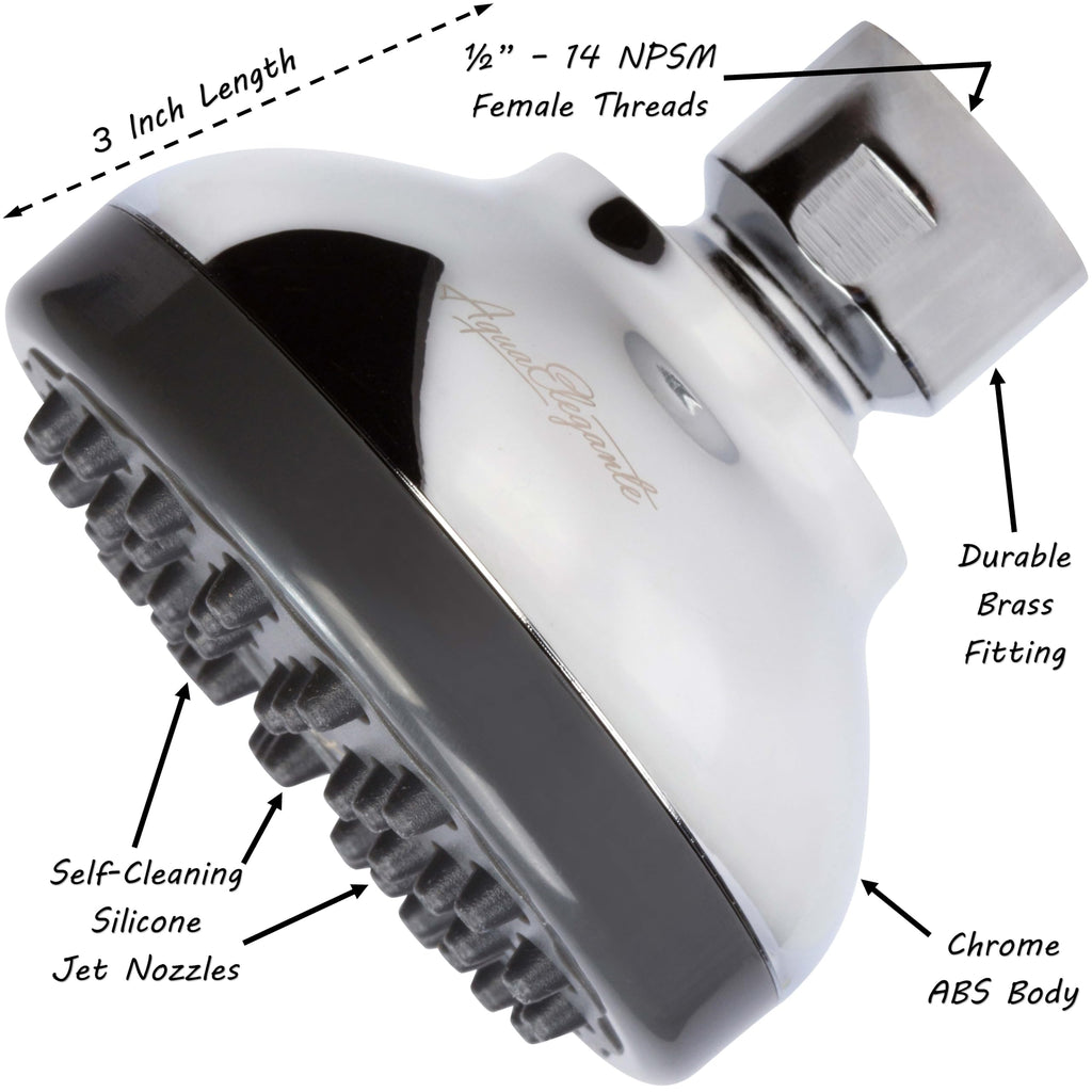 Pressure Boosting Shower Head - 1.8 GPM - Polished Chrome