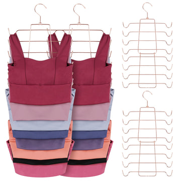 4 Pack Tank Top Hanger, Bra Organizer for Closet, Space Saving