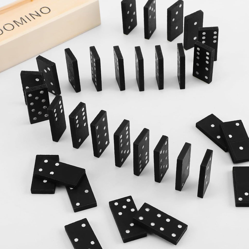 Mini Dominos Set for Kids Adults Bulk Double 6 Dominoes - Set of 36