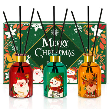 Christmas Reed Diffuser Set with 18 Reed Sticks (5.3 Fl.oz)