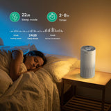 Air Purifiers for Home Bedroom Large Room Up to 1076 Ft², Smart WiFi Works with Alexa, 3-Stage Filte
