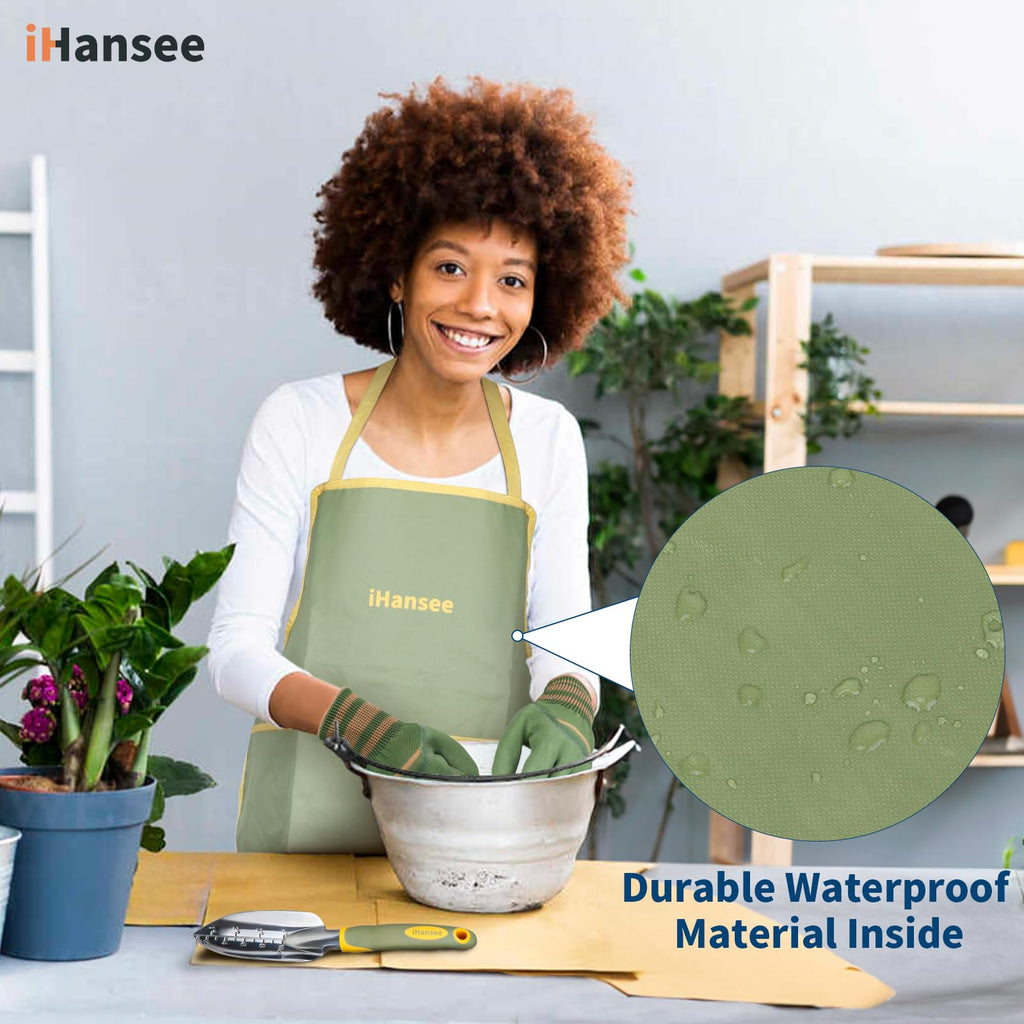 Green Garden Tools Set 12-Piece, Gardening Gifts for Women Men