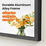 26"x38" Arch Black Bathroom Wall Mirror, Metal Frame Vanity Mirror