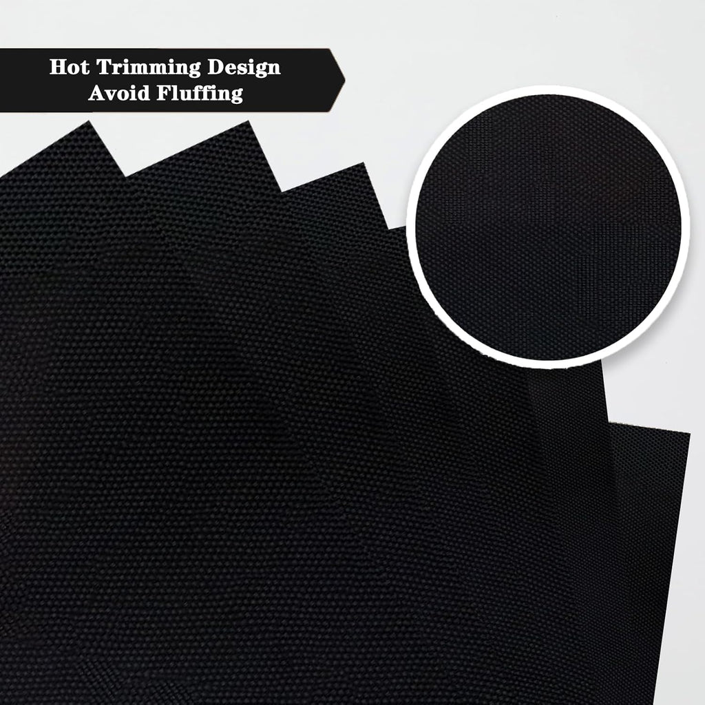 Black Placemats - Heat-Resistant, Non-Slip Table Mats - Set of 4