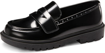 Kids Loafers Boys Dress Shoes for Girls School Penny Loafers Chunky Platform Slip On Flats Uniform Church Moccasins