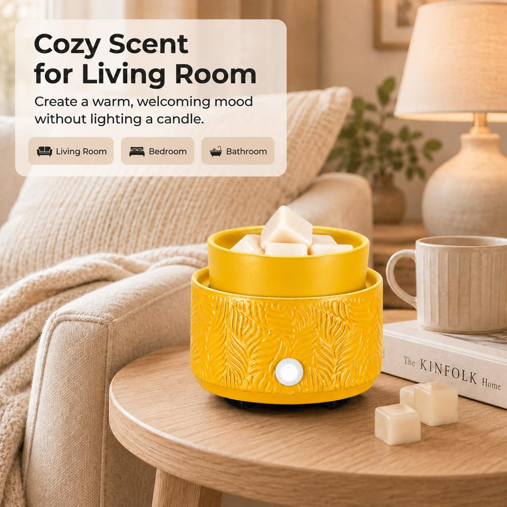 Ceramic Wax Melt Warmer 4-in-1 Electric Scented Candle Wax Burner