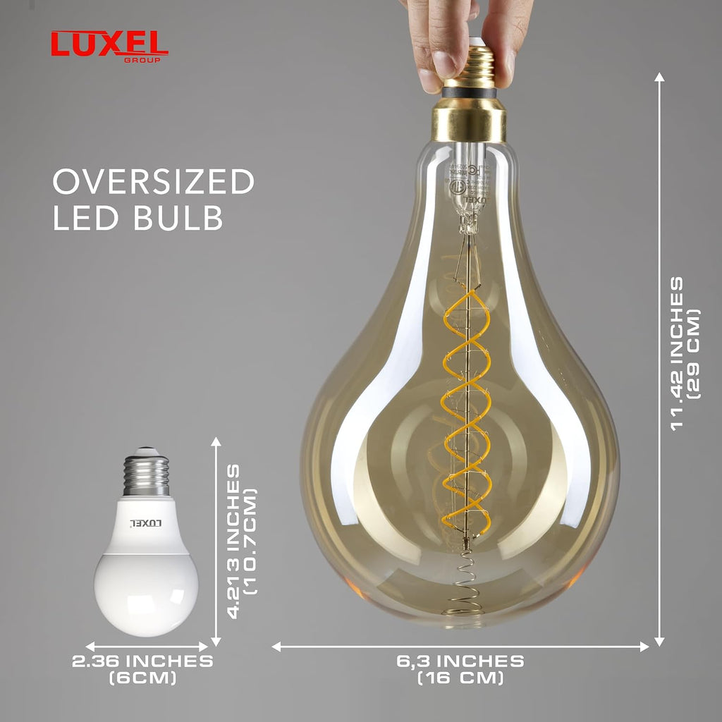 Oversized Edison LED Light Huge Bulb Vintage PS52(PS160) 7W Equivalent 40W