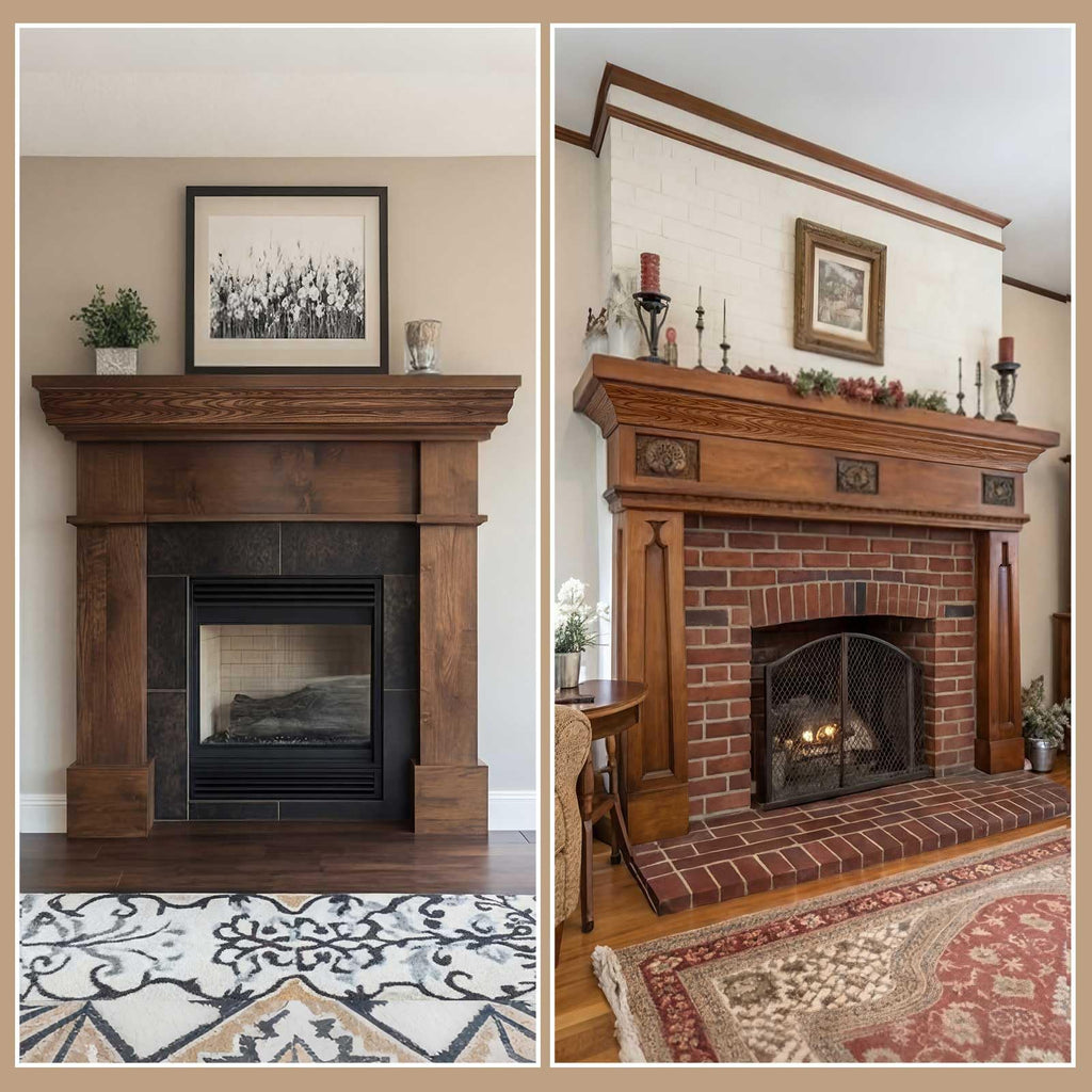 2 Pack Solid Red Oak Hardwood Crown Molding Trim 47" x 3/4" x 3-5/8" Real Wood Colonial Ceiling Molding, Unfinished &