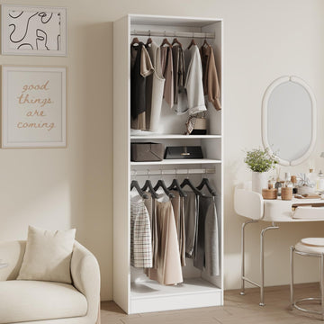 25'' Freestanding Closet System Walk-in Wardrobe Closet Tower