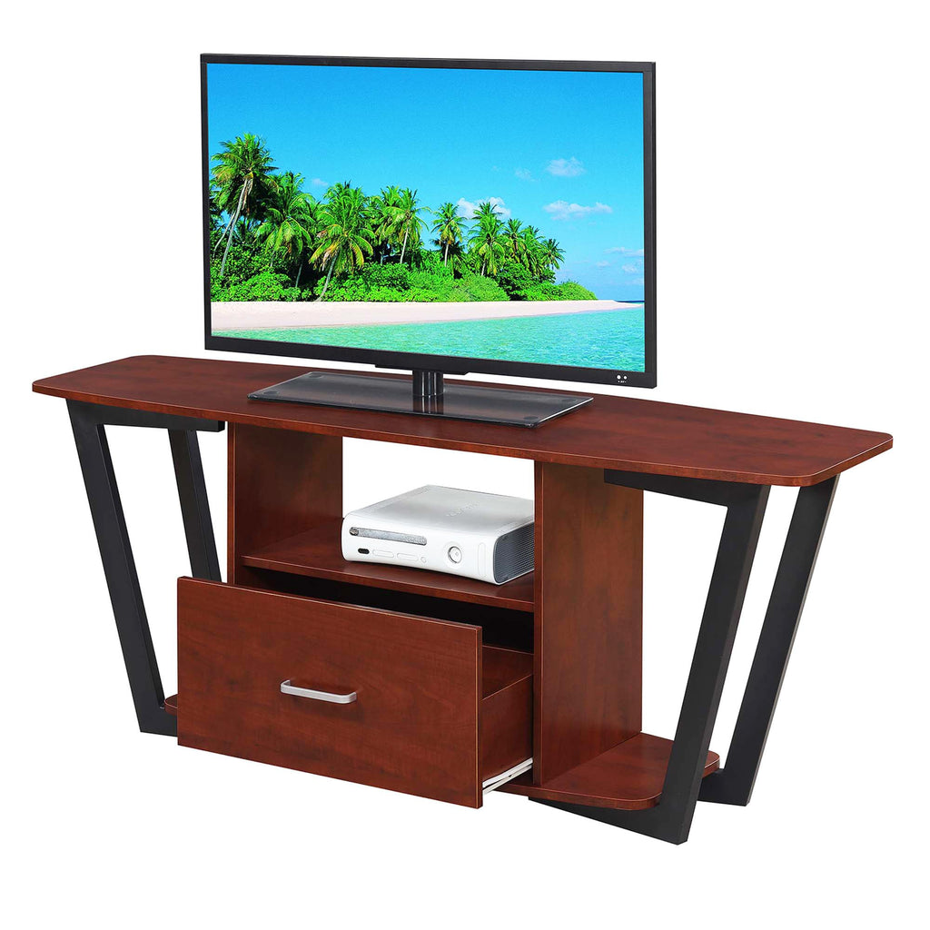 Concepts Graystone TV Stand 59.25" - Modern Entertainment Center for TVs up to 65", Industrial Media Console with