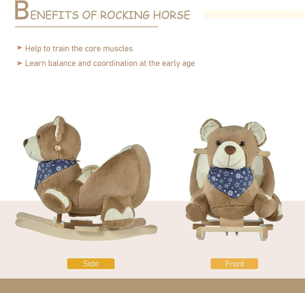 Baby Rocking Horse, Lullaby, Animal Rocker for Toddlers, 18-36 Months