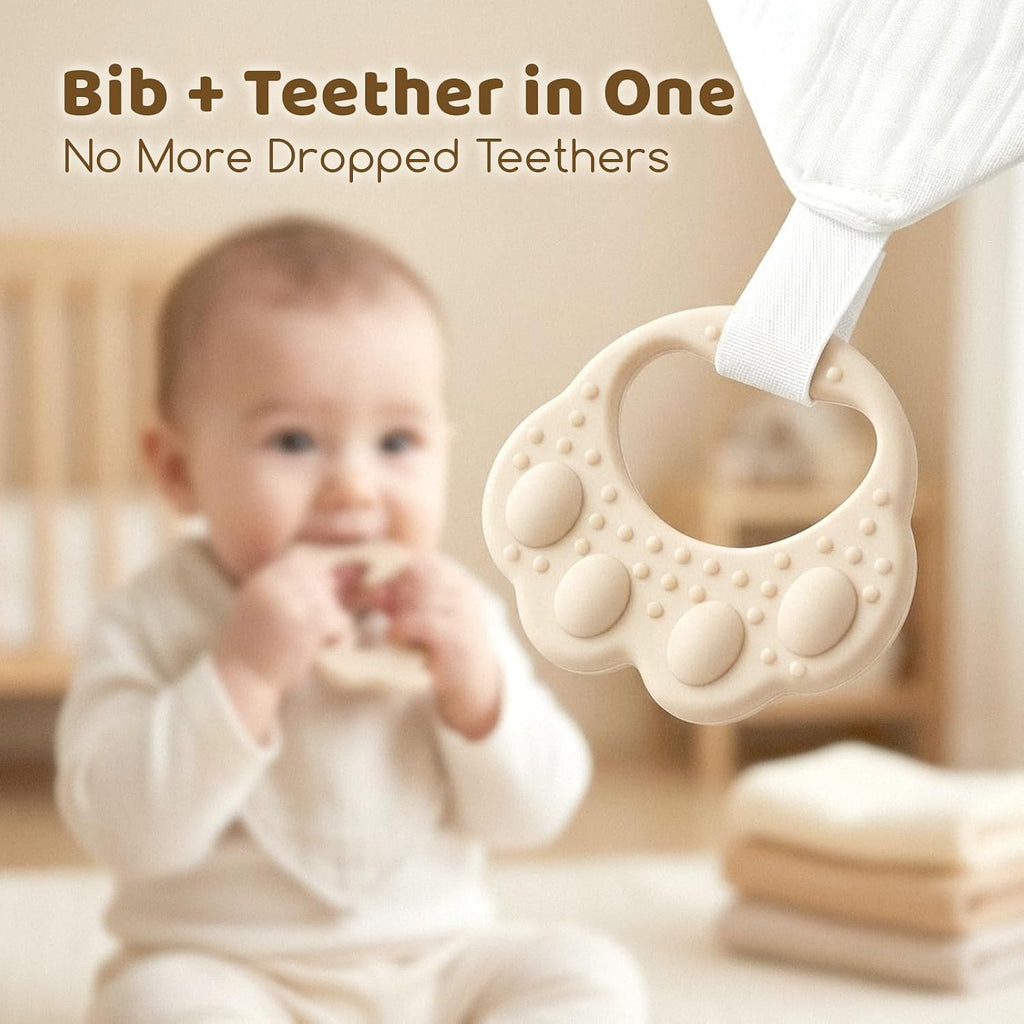 Pack Muslin Baby Bibs for Drooling and Teething