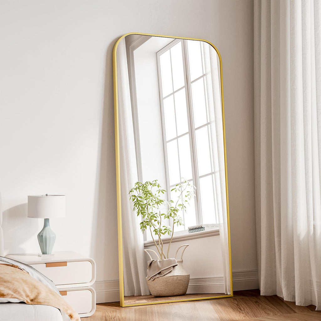 Full Length Mirror, 65"x24" Mirror Full Length with Stand