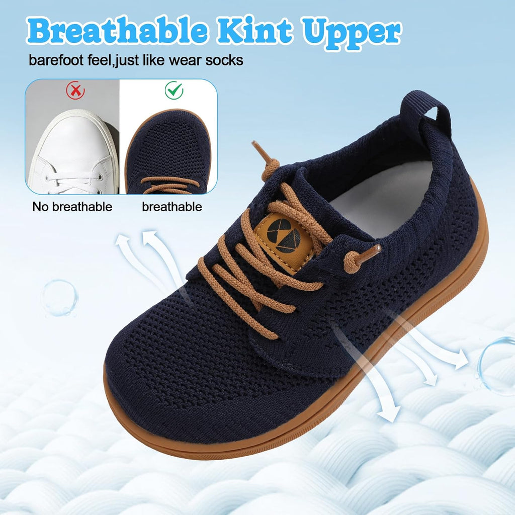 Toddler Shoes Wide Kids Shoes Boys Girls Barefoot Sneakers Slip On Tennis Sneakers Zero Drop Minimalist Breathable