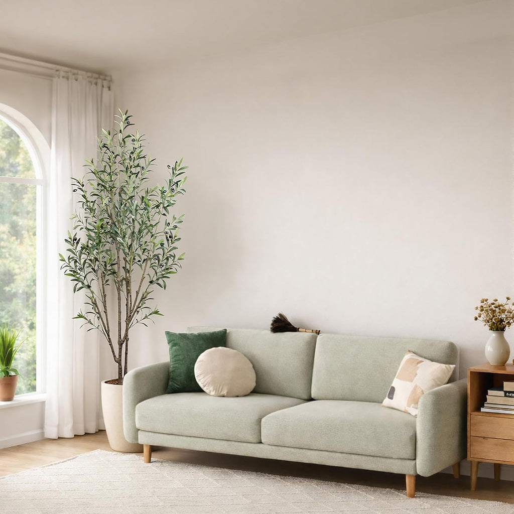 Artificial Olive Trees,6FT Tall Faux Olive Tree with Planter,Fake Olive Tree for Modern Home Office House Living Room