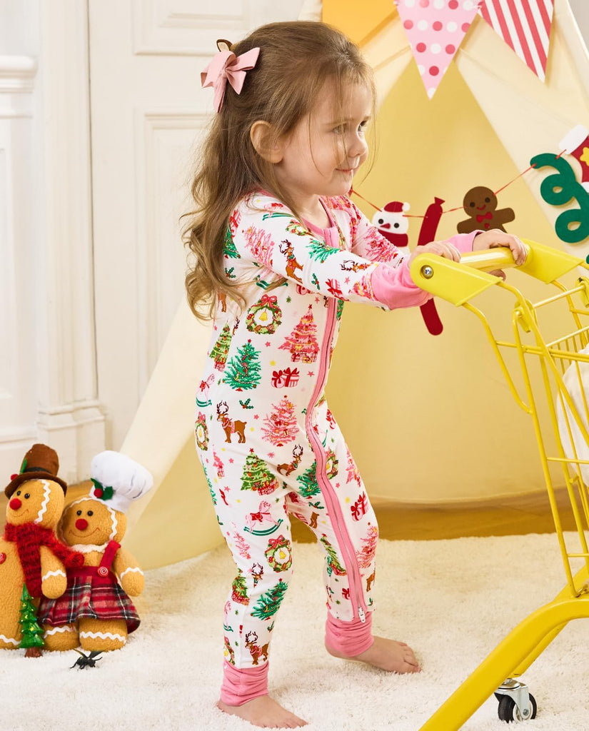 Viscose derived from bamboo Baby Footie Pajamas Convertible Newborn Sleeper for Baby Girl Zipper Onesie 12