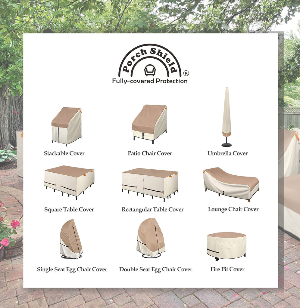 Waterproof Rectangular Patio Table Cover 108 x 70 inch