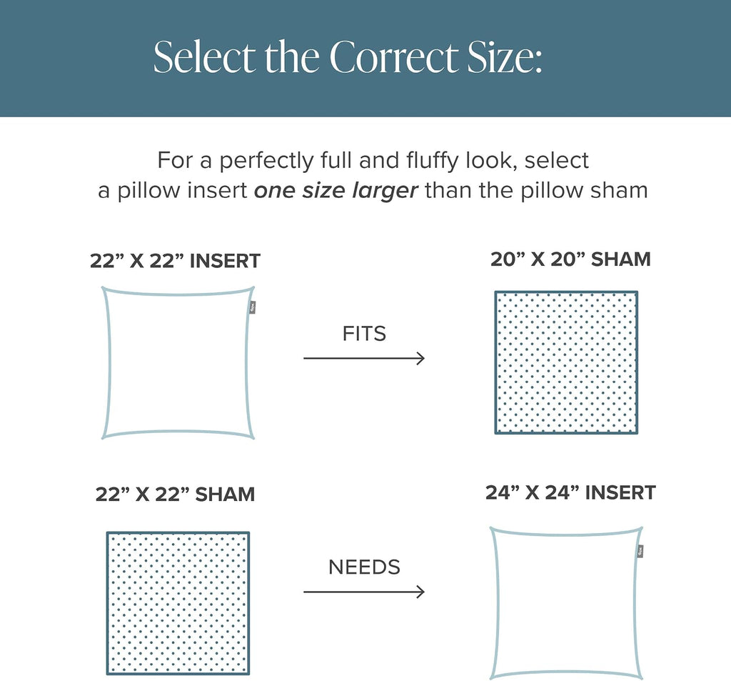 Throw Pillow Insert 18 x 18 Inches (, White) - Set of 2
