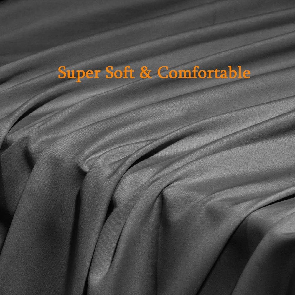 Bed Sheet Set Super Soft Microfiber 1800 Series Luxury Egyptian Sheets Fit 18-24 Inch Deep Pocket Mattress Wrinkle-6