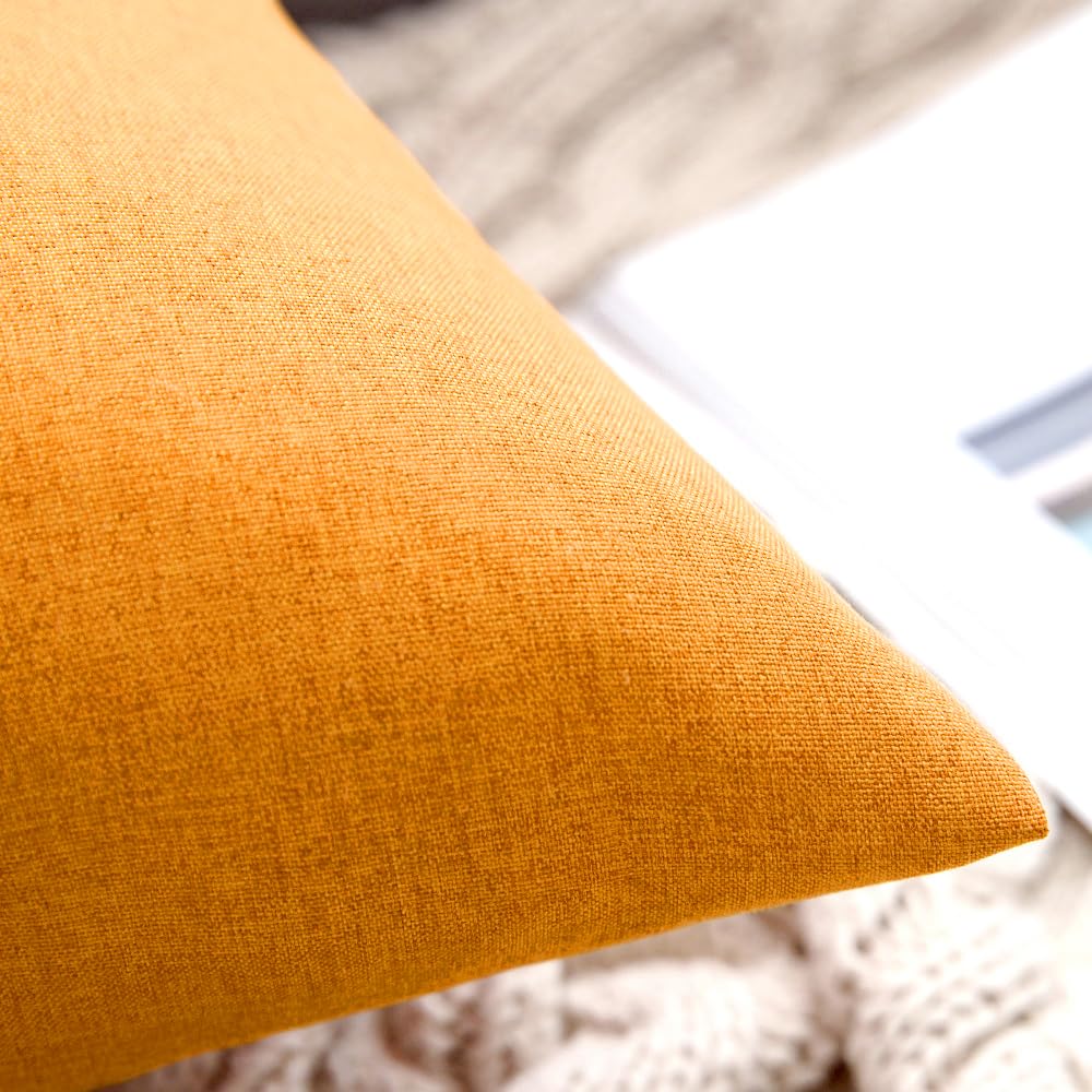 Decorative Outdoor Pillow Covers Fall 20x20 Pumpkin Orange