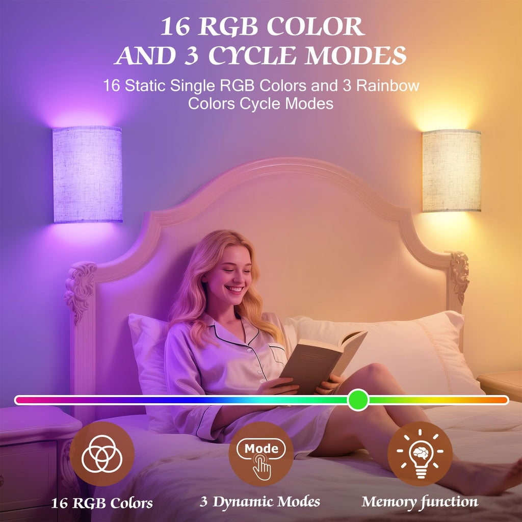 Battery Operated Wall Sconce Wireless Wall Sconces Set of Two