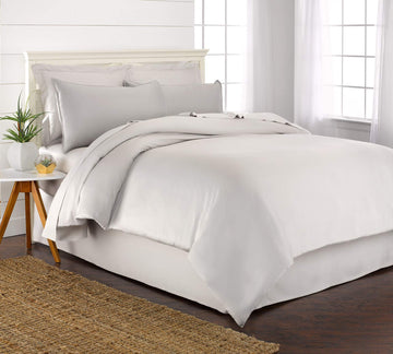 King Duvet Cover by, 3 Piece Set, Genuine 100% Organic Viscose Derived from Bamboo, Luxuriously Soft and Cooling, 2