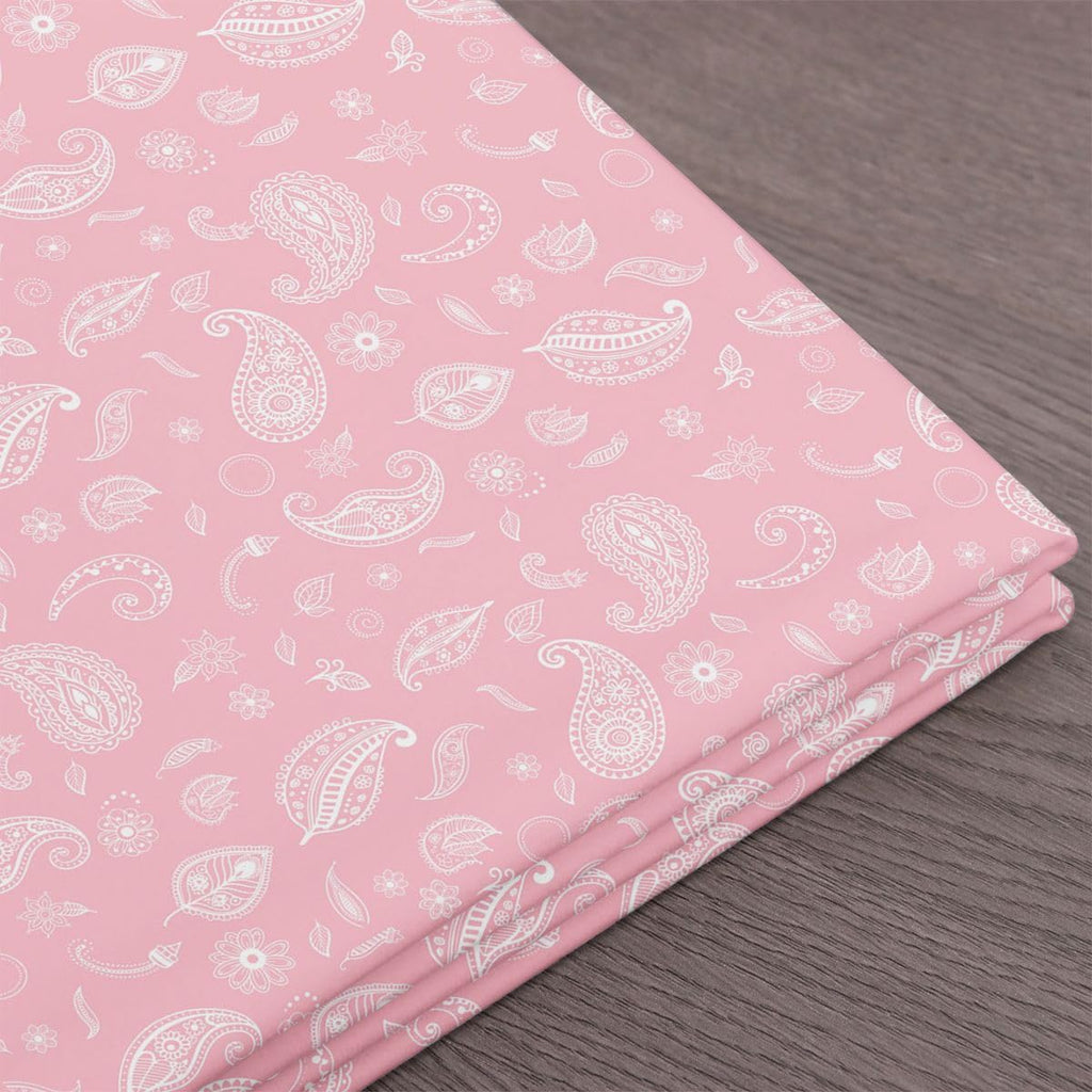 Paisley Indoor Fabric, Dainty Floral Soft Polyester No Stretch Bohemian Rustic Style Crafts & Sewing Supplies DIY