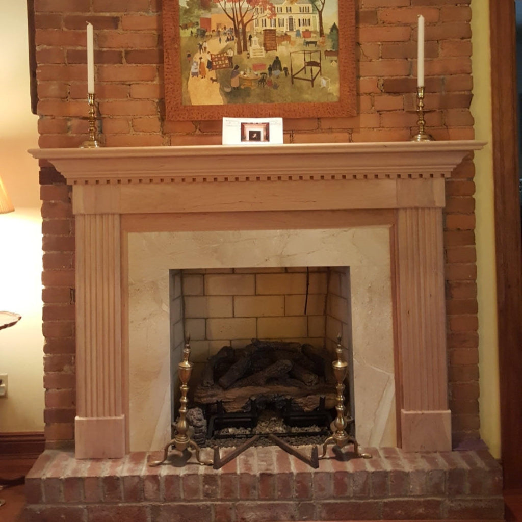 Fluted 5-1/8" Wide x 3/4" Casing. Unfinished Trim, Red Oak, 42"