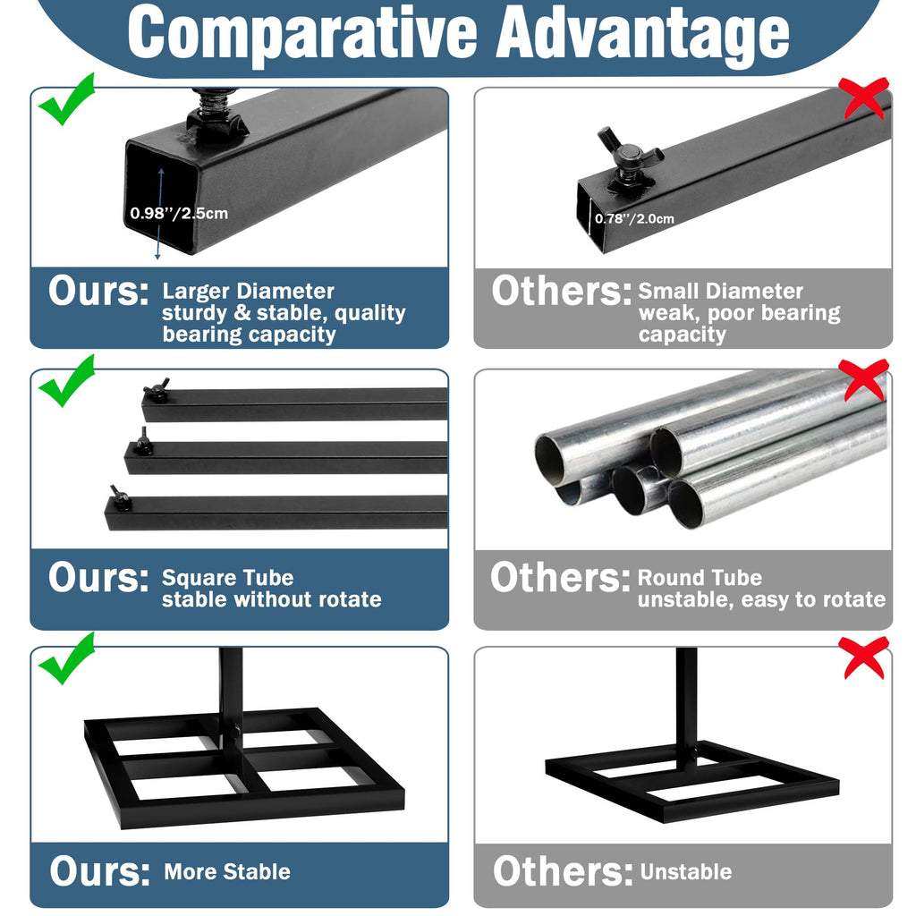 10x10FT Backdrop Stand Heavy Duty Pipe and Drape Kit Black