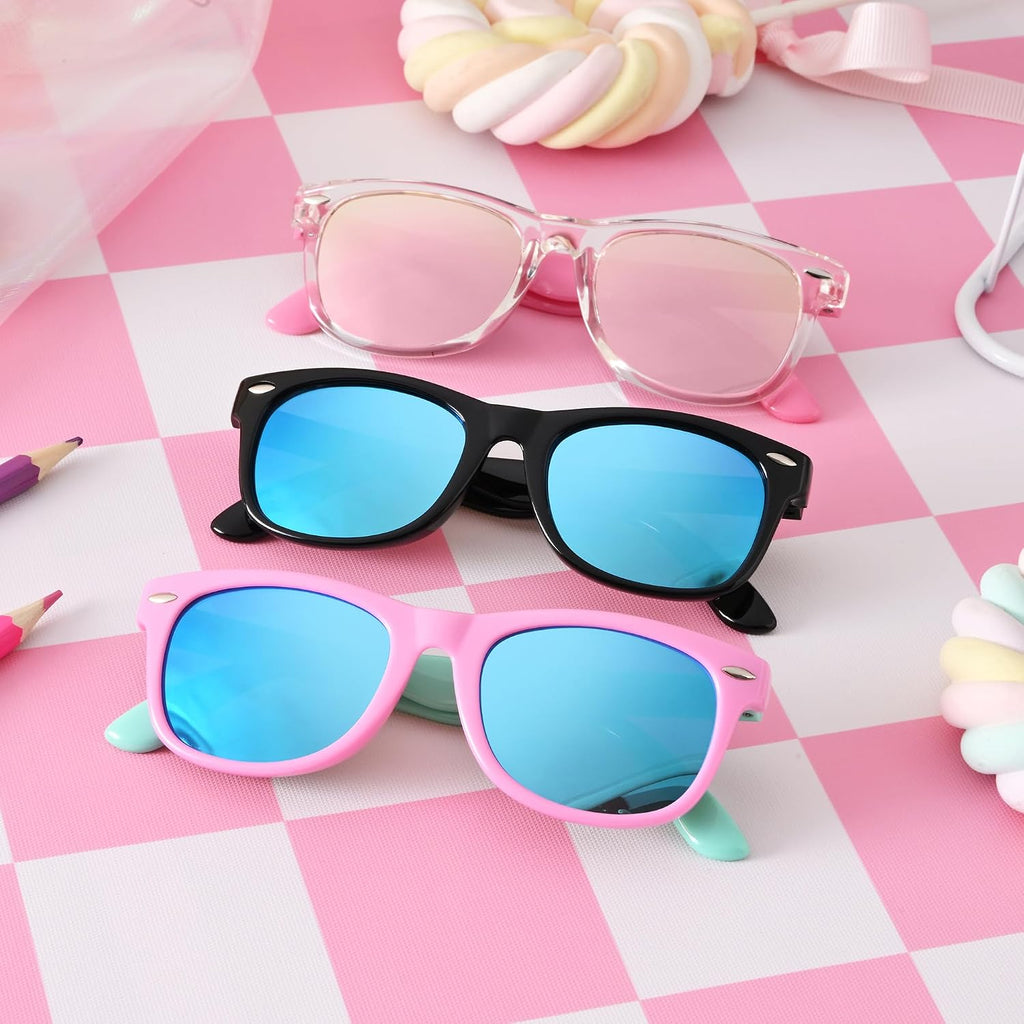 Kids Polarized Sunglasses Flexible TPEE for Toddler Girls Boys