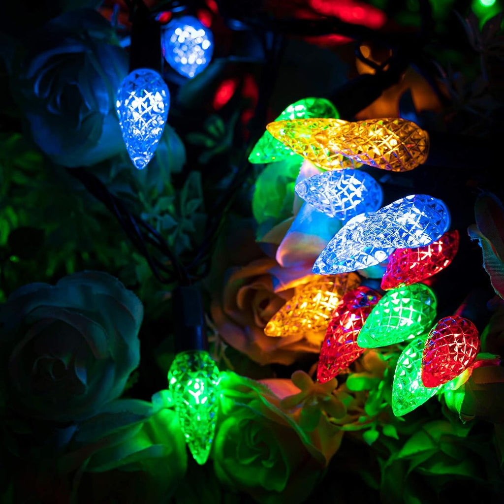 500LED 173.8 FT C6 Christmas String Lights Plug in Multicolor Decor