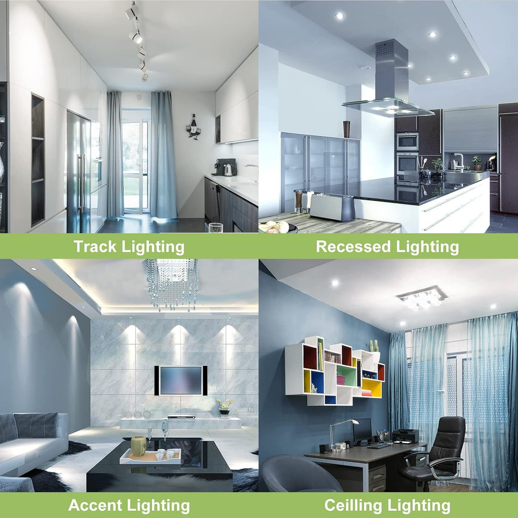 GU10 LED Light Bulbs, Dimmable 5000K Daylight White Natural Light, 4.5W 450LM, MR16 LED Bulb Equivalent 50W Halogen