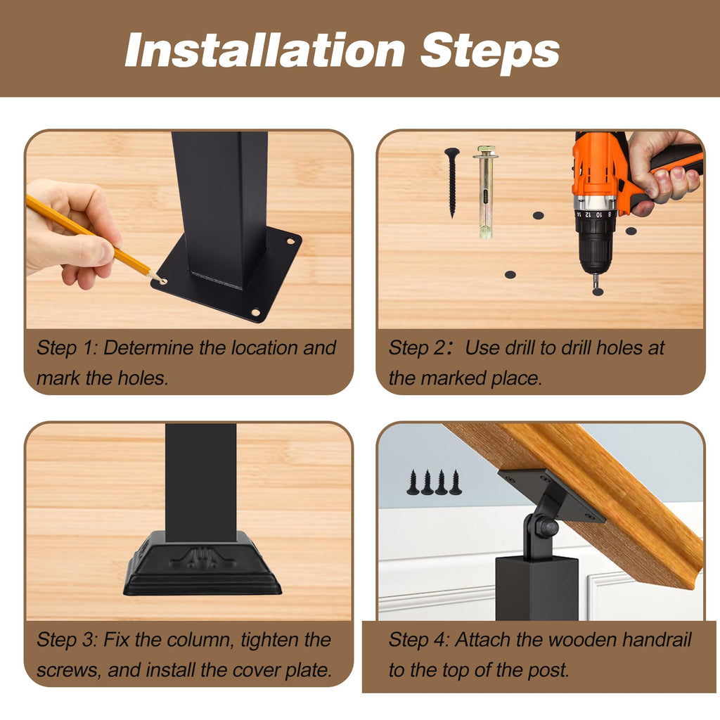 Indoor Stair Railing Kit | Casa Home Living