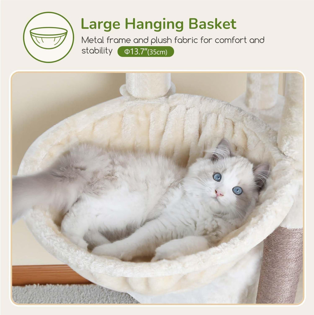 Cat Tree for Large Adult Cats, Heavy Duty Indoor Cat Tower