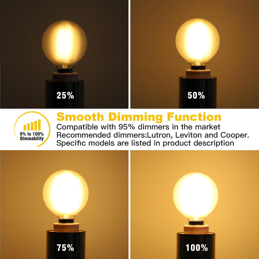 Dimmable E12 LED Bulb,40W Equivalent 4W Candelabra Light Bulbs,480LM